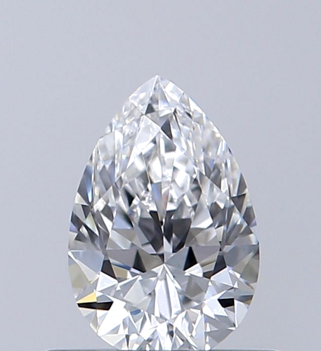 0.5 carat D-VVS2 Natūralus Pear Deimantas (1)