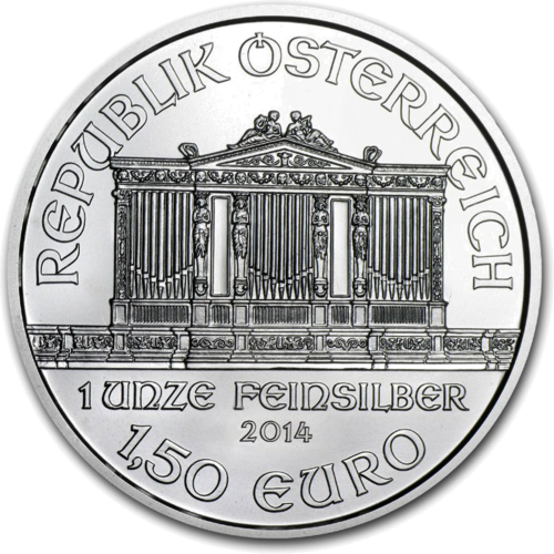 1 oz Венская филармония Австрия серебряная монета (разные годы вупуска) (2)