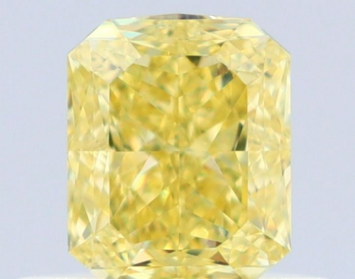 0.51 carat Fancy Intense Yellow-VS1 Natūralus Radiant Deimantas (1)