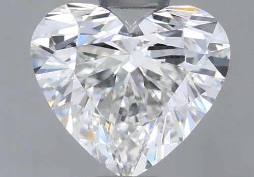 0.77 carat F-VVS1 Natūralus Heart Deimantas (1)