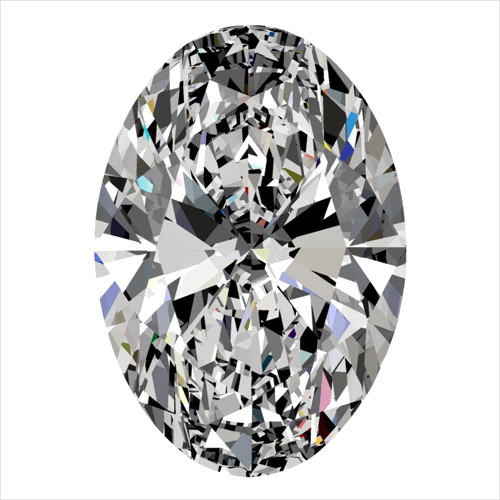 0.33 carat D-SI1 Natūralus Oval Deimantas (1)