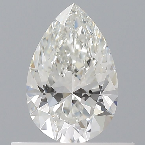 0.5 carat G-VVS2 Natūralus Pear Deimantas (1)