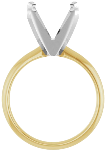 Sužadėtuvių Žiedas „Solitaire“ 14k yellow/white gold Round 11mm (2)