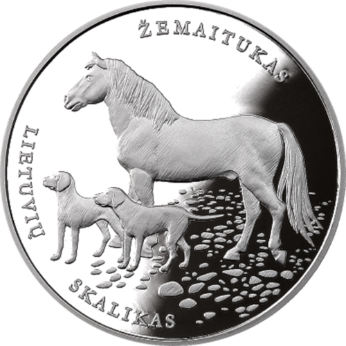 2017 Малката къщичка и литовското гонче Сребърна монета от 10 евро (1)