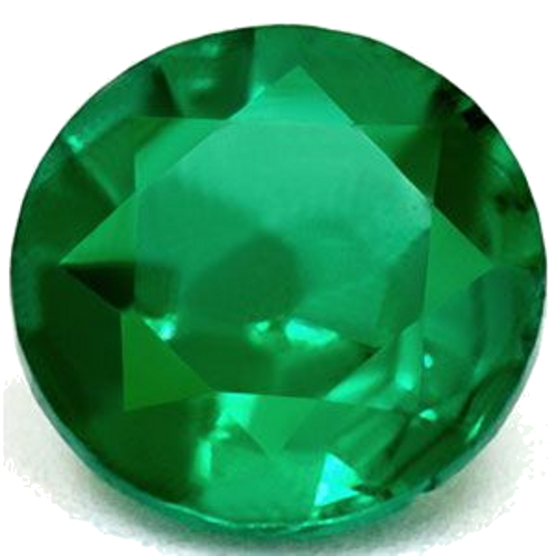 0.54 carat GREEN Round Smaragdas (1)