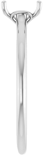 Sužadėtuvių Žiedas „Solitaire“ 585 Baltojo Aukso Emerald 6mm x 4mm (4)