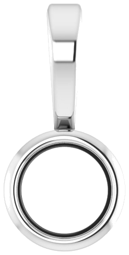 Pakabukas „Bezel-Set Solitaire“ 925 Sidabro Round 2.5mm (1)