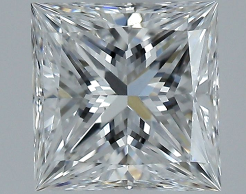 0.62 carat E-VS2 Natūralus Princess Deimantas (1)