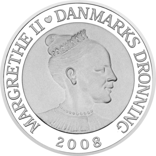 100 kronų Poliariniai metai 2008 Danija sidabrinė moneta (2)