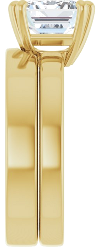 Sužadėtuvių Žiedas „Solitaire“ 14k yellow gold Emerald 9mm x 7mm (9)