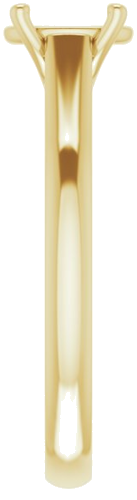 Sužadėtuvių Žiedas „Solitaire“ 585 Geltonojo Aukso Oval 7mm x 5mm (4)