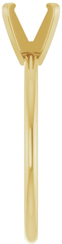 Sužadėtuvių Žiedas „Solitaire“ 14k yellow gold Round 6mm (4)