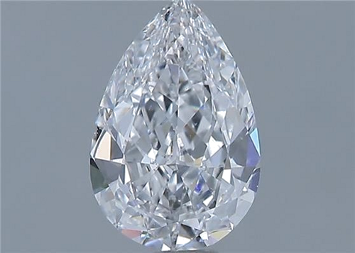 0.48 carat D-VVS2 Natūralus Pear Deimantas (1)