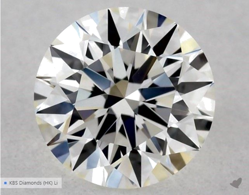 0.53 carat H-VVS2 Excellent cut Natūralus Round Deimantas (1)