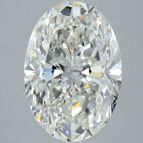 3.55 carat H-SI2 Natūralus Oval Deimantas (1)