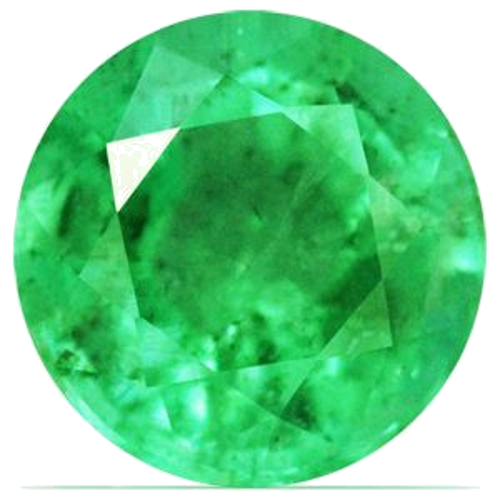 0.43 carat GREEN Round Smaragdas (1)