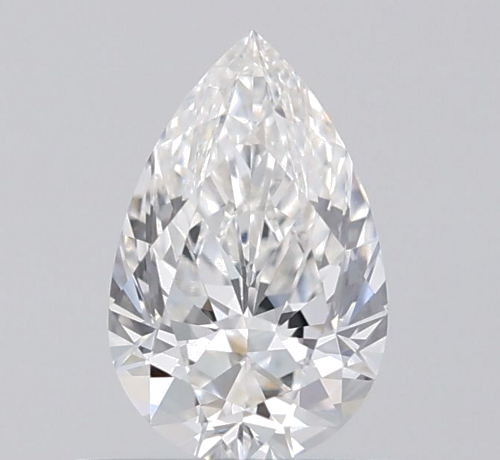 0.62 carat F-VVS2 Natūralus Pear Deimantas (1)