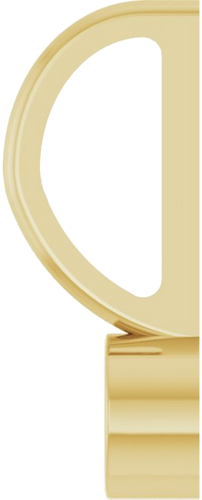 14K Yellow 3 mm Round Solitaire Charm Pendant Mounting (3)