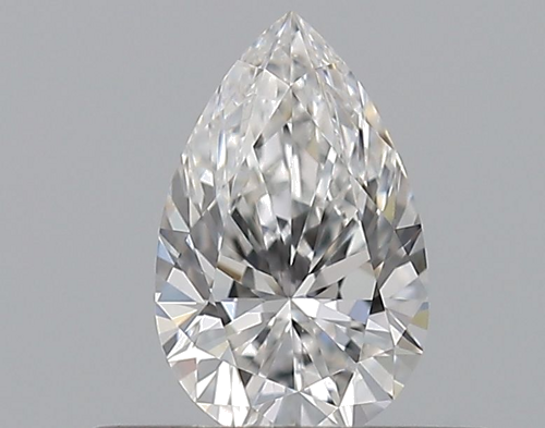 0.35 carat D-VVS2 Natūralus Pear Deimantas (1)
