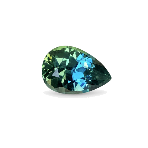 1.58 carat GREEN Pear Safyras (1)