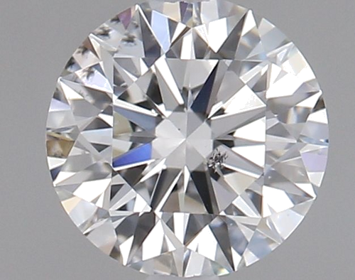 0.63 carat F-SI1 Excellent cut Natūralus Round Deimantas (1)
