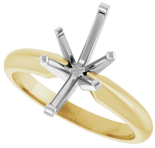 Sužadėtuvių Žiedas „Solitaire“ 14k yellow/white gold Marquise 12mm x 6mm (5)