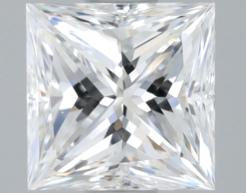 0.71 carat E-VVS2 Natūralus Princess Deimantas (1)