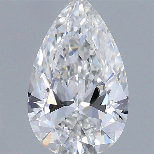 0.53 carat F-VS2 Natūralus Pear Deimantas (1)