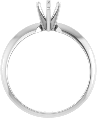 14K White Marquise 6-Prong Light Solitaire Engagement Ring Mounting (2)