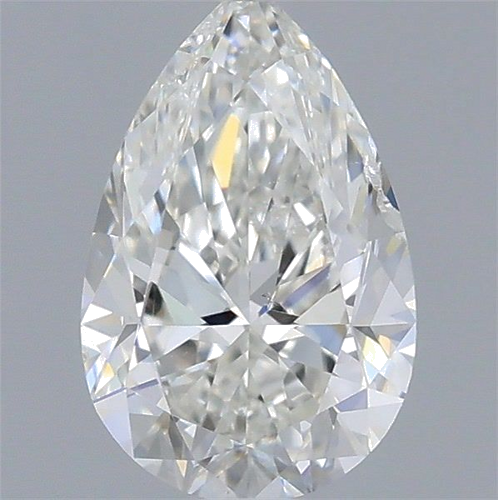 0.5 carat H-SI2 Natūralus Pear Deimantas (1)