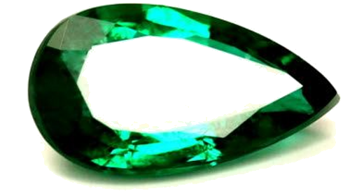0.65 carat GREEN Pear Smaragdas (1)