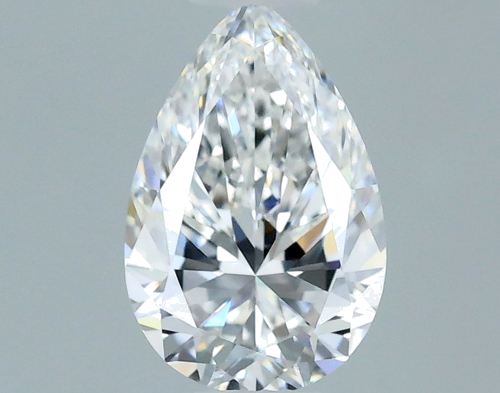 0.51 carat F-VVS1 Natūralus Pear Deimantas (1)