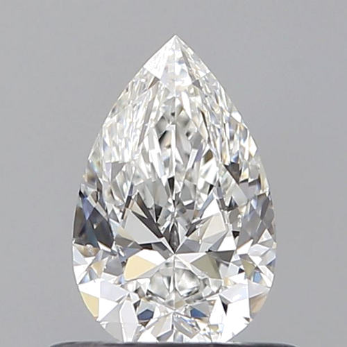 0.5 carat F-SI2 Natūralus Pear Deimantas (1)