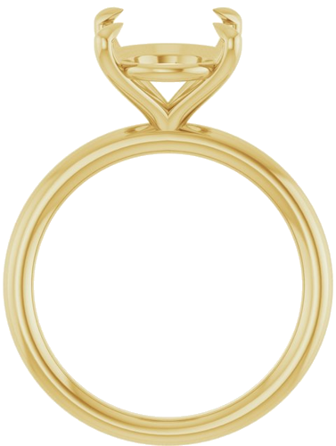 Sužadėtuvių Žiedas „Claw-Prong Solitaire“ 14k yellow gold Oval 12mm x 10mm (2)