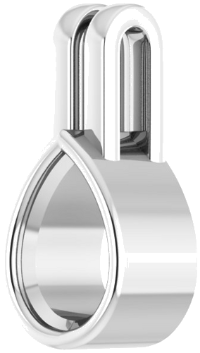 Sterling Silver 7x5 mm Pear Pendant Mounting (2)