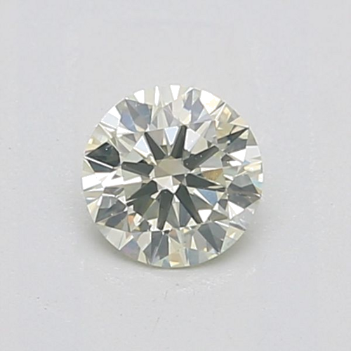 0.5 carat Light Yellow Green Yellow-VVS1 GD cut Natūralus Round Deimantas (1)