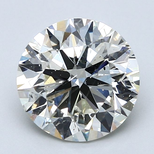 3.01 carat I-SI2 Very Good cut Natūralus Round Deimantas (1)