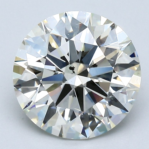 3.01 carat K-SI2 Excellent cut Natūralus Round Deimantas (1)