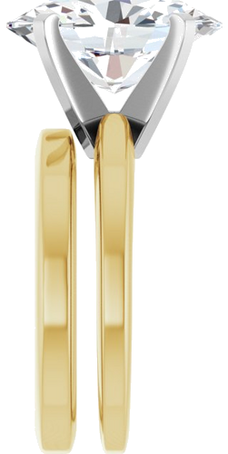 Sužadėtuvių Žiedas 14k yellow/white gold Oval 14mm x 10mm (9)
