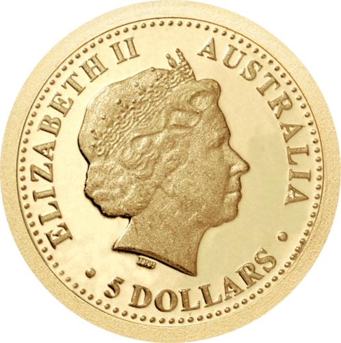 2007 Australija Sidnėjaus Uosto tiltas 5 dolerių auksinė moneta (2)