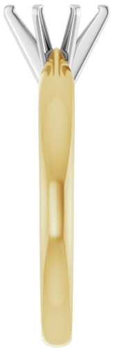 Sužadėtuvių Žiedas „Solitaire“ 585 Baltojo Ir Geltonojo Aukso Oval 6.5mm x 4.5mm (4)