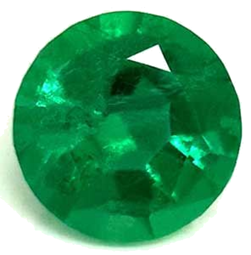 0.4 carat GREEN Round Smaragdas (1)