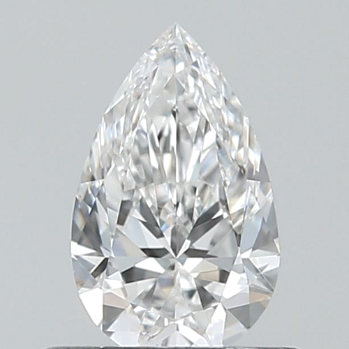 0.5 carat E-VVS2 Natūralus Pear Deimantas (1)
