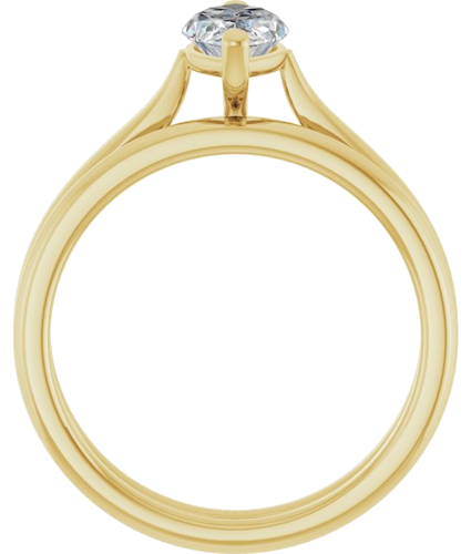 Sužadėtuvių Žiedas 10k yellow gold Marquise 10mm x 5mm (7)