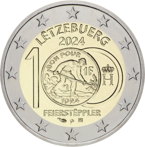 2024 Luxembourg Feierstëppler 2 euro coin BU card (2)