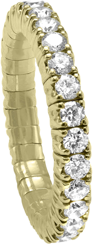 Золотое кольцо с инкрустацией из натуральных бриллиантов 1,45 ct Round-cut, цвет F/G, чистота VS/SI. (1)