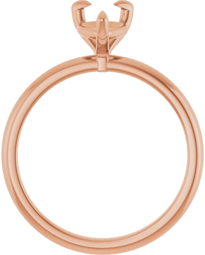 Sužadėtuvių Žiedas „Solitaire“ 14k rose gold Pear 8mm x 6mm (2)