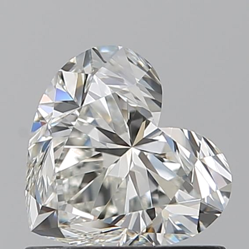 0.9 carat I-VVS1 Natūralus Heart Deimantas (1)