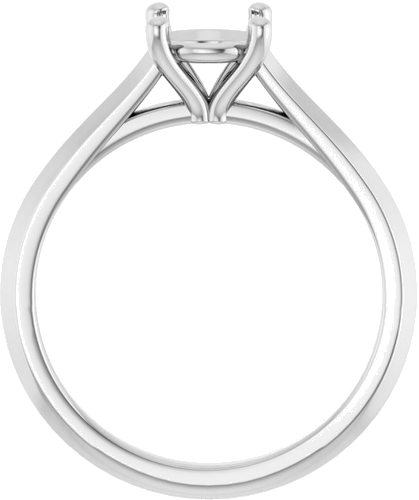 Sužadėtuvių Žiedas „Solitaire“ 585 Baltojo Aukso Round 6.5mm (2)