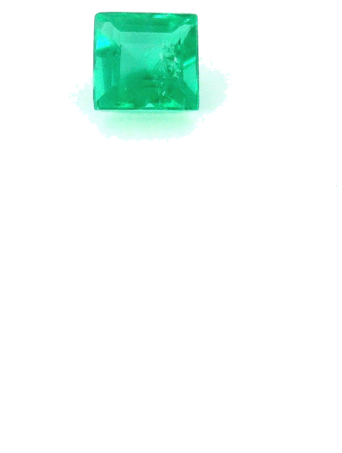 0.19 carat GREEN STEP cut Square Smaragdas (1)